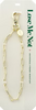 Gold Ribbed Paperclip Phone Wristlet