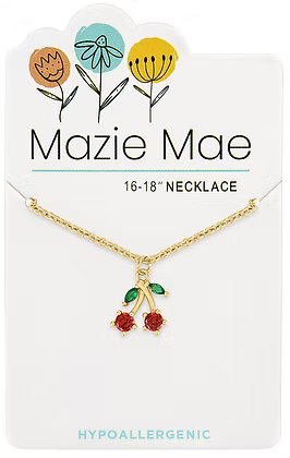 Gold Cherry MM Necklace