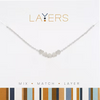 Silver Multi Mini Hearts Layers Necklace
