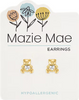 Gold Teddy Bear Stud Mazie Mae Earring