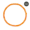 Orange Stretchy Facet Mila-Mix Bracelet