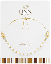 Gold White Facet LINX Base Bracelet