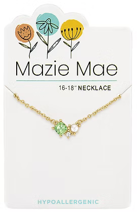 Gold Erinite & Pearl Cluster MM Necklace