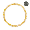 Muted Mustard Stretchy Facet Mila-Mix Bracelet