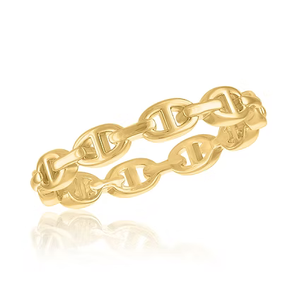 Stack Gold Ring - Style 105 Mariner Link