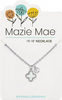 Silver Seashell Quatrafoil w/ Duo CZ Mazie Mae Necklace