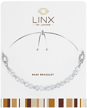 Silver Gray Facet LINX Base Bracelet