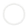 White Stretchy Facet Mila Bracelet