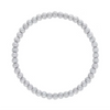 Light Gray Stretchy Facet Mila Bracelet