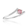 Stack Ring - Style 131 Light Rose Princess Cut