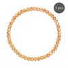 Apricot Pink Stretchy Facet Mila-Mix Bracelet