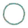 Golden Turquoise Transitioning Stretchy Facet Mila Bracelet