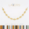 Layers Necklace 225G Gold Mariner Link Chain