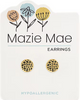 Gold Leopard Print Stud Mazie Mae Earring