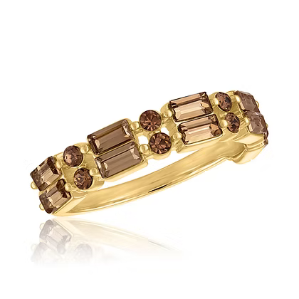 Stack Gold Ring - Style 106 Stacked Light Colorado Topaz