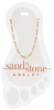 Gold Petite White Beaded Chain Anklet