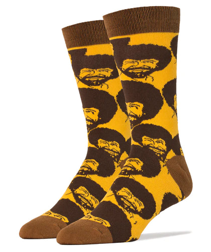 Bob Ross Flash Mob - Men's Crew Socks*