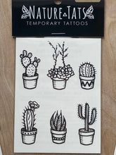 Potted Cactus Temporary Tattoo