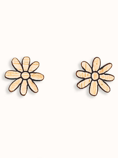 Daisy Bamboo Earrings