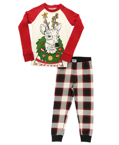 Deer Christmas K Long Sleeve PJ's