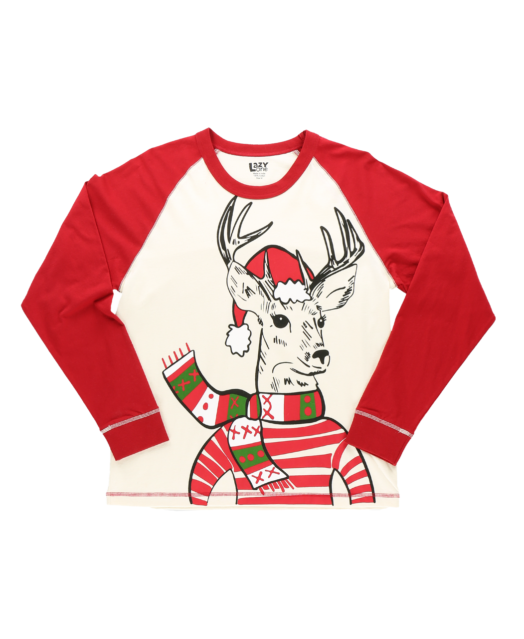 Deer Christmas W Long Sleeve Tee