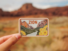 Zion License Plate Series Sticker