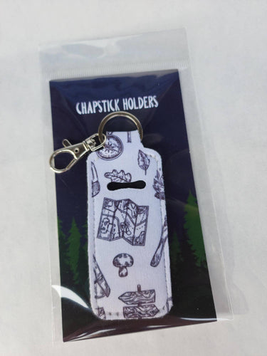 Hiking Chapstick Holder Keychain
