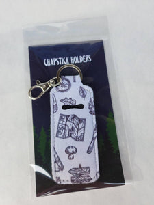 Hiking Chapstick Holder Keychain