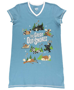 Great Out Snores V-Neck Nightshirt