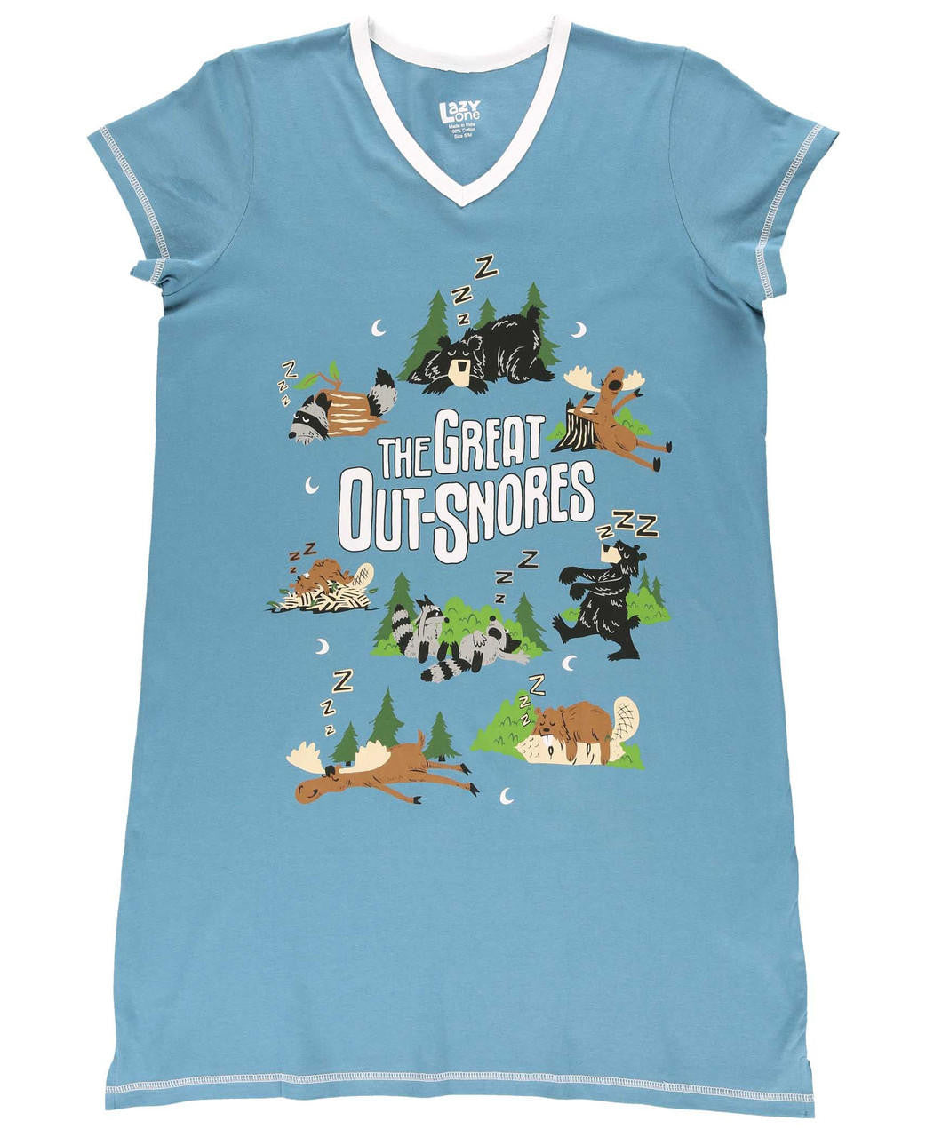 Great Out Snores V-Neck Nightshirt