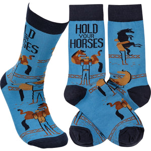 Hold Your Horses - Crew Socks
