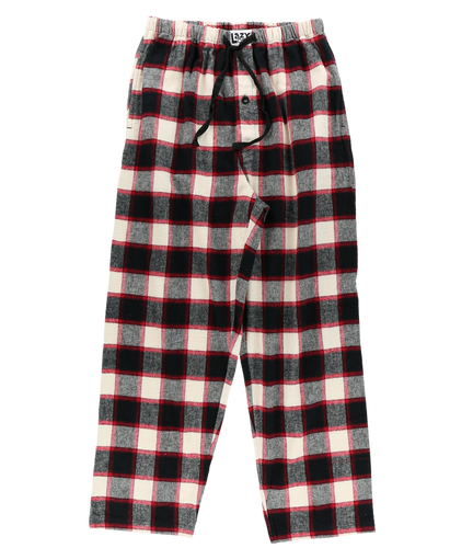 Black Plaid M Flannel PJ Pants