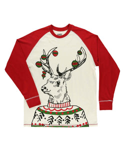 Deer Christmas M Long Sleeve Tee