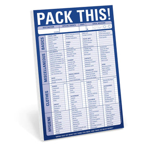 Pack This! Notepad