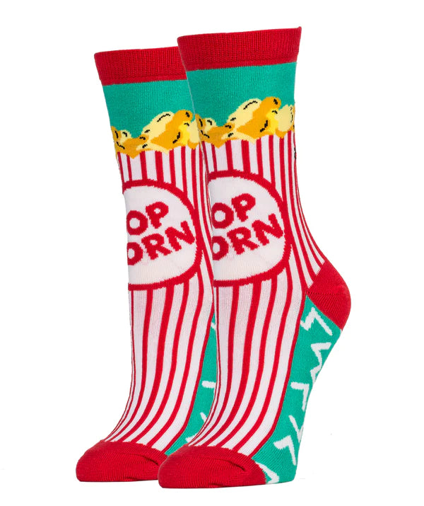 Box 'o Popcorn - Women's Crew Socks