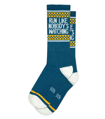Run Like Nobody's Watching Gym Socks*