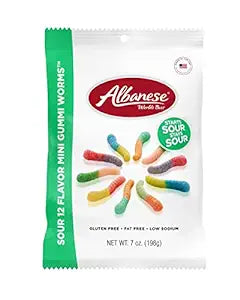 Sour 12 Flavor Mini Gummi Worms