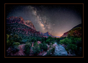 Starry Night Zion Greeting Card