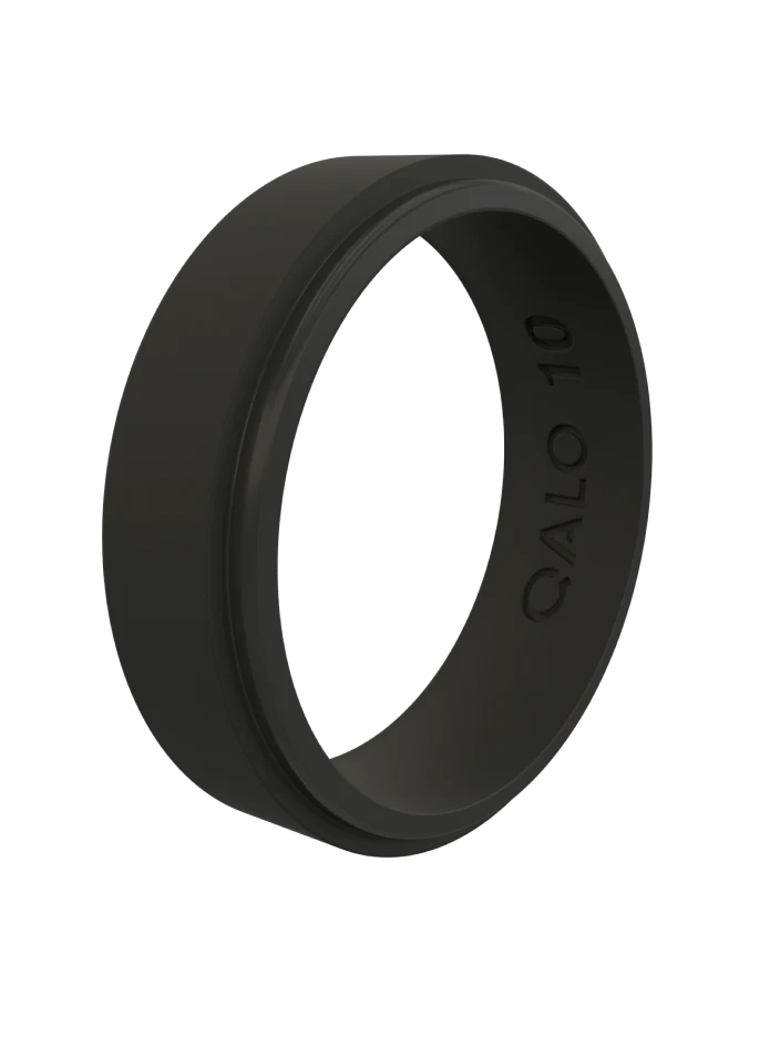 Mens Black Step Edge Q2X Ring