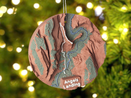 Angels Landing 3D Trail Ornament