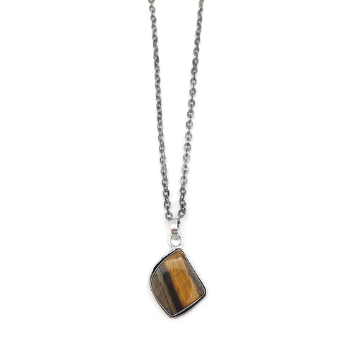 Kashi Semi-Precious Large Stone Necklace