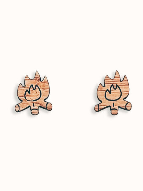 Campfire Bamboo Earrings