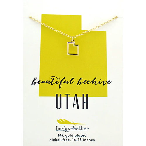 State Outline Necklace