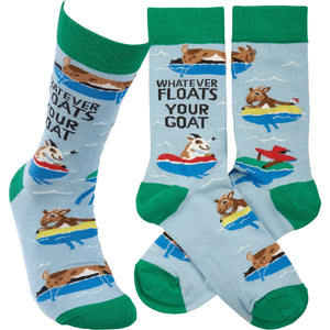 Whatever Floats Your Goat - Crew Socks