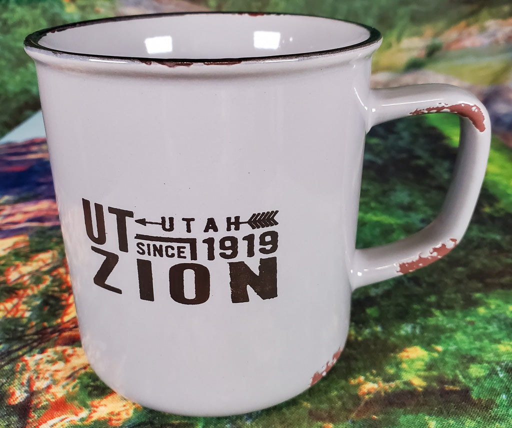 Distressed Zion Camp Mug
