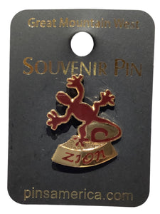 Squashed Lizard Souvenir Pin