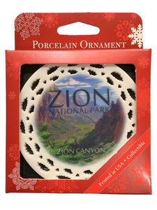 Zion Canyon View Ornament