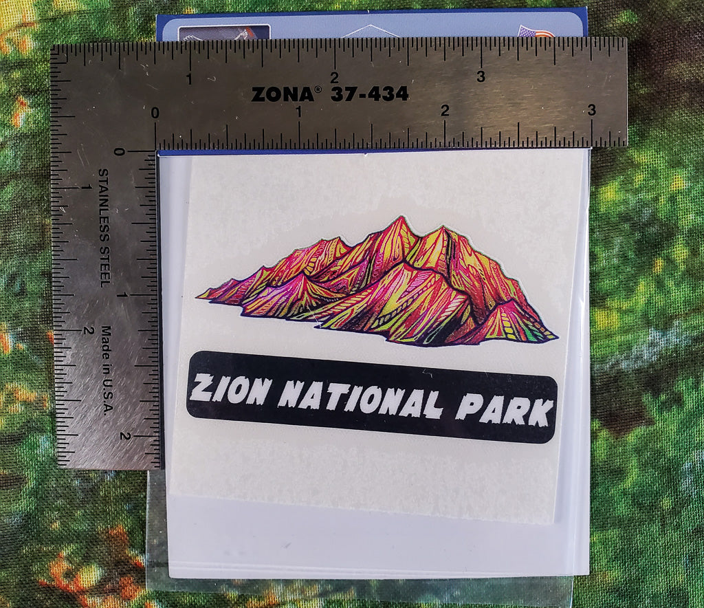 Red Mountains Mini Sticker