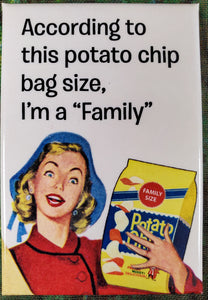 Family Size Potato Chip - Magnet*