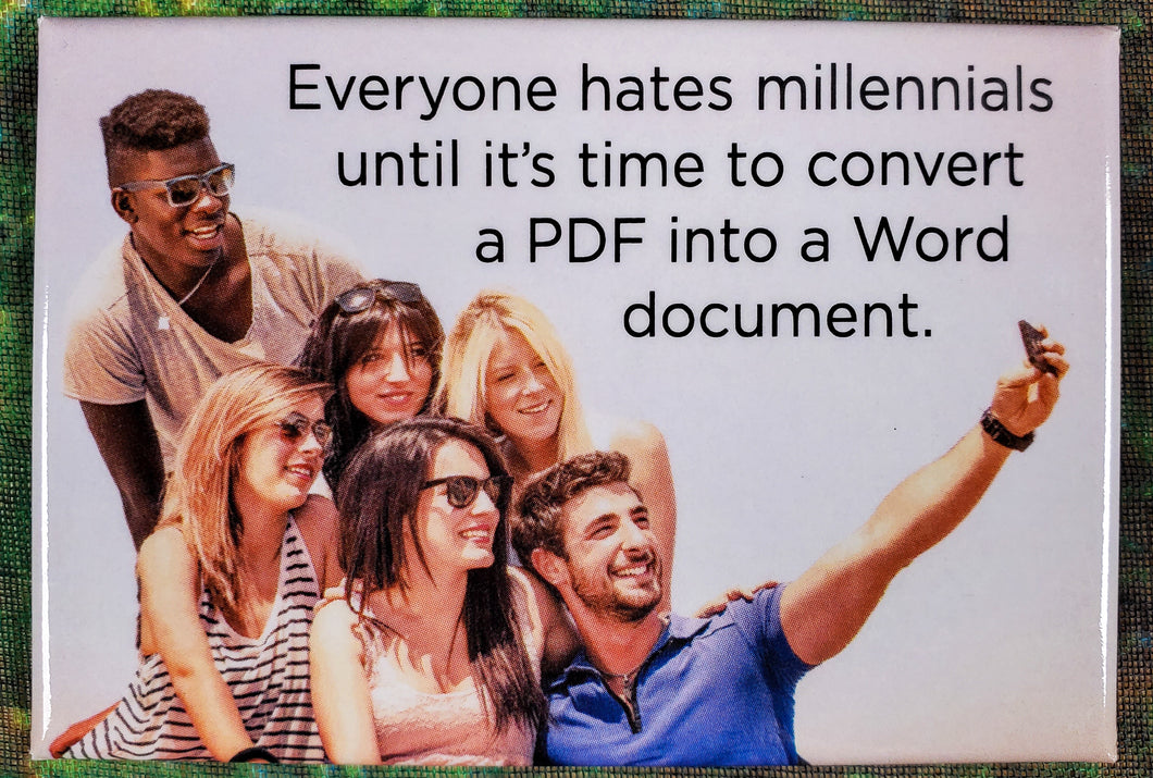 Everyone Hate Millennials - Magnet